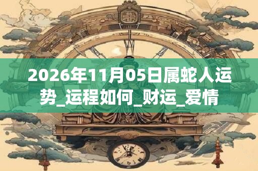 2026年11月05日属蛇人运势_运程如何_财运_爱情