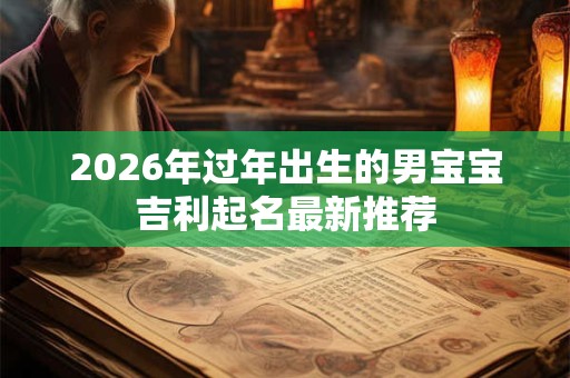 2026年过年出生的男宝宝吉利起名最新推荐