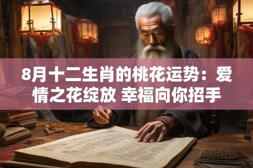 8月十二生肖的桃花运势：爱情之花绽放 幸福向你招手！