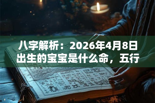 八字解析：2026年4月8日出生的宝宝是什么命，五行缺什么