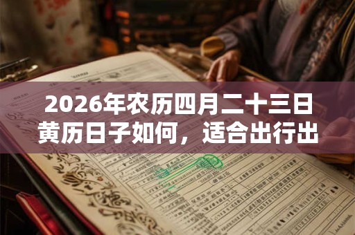 2026年农历四月二十三日黄历日子如何，适合出行出游吗？
