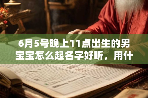 6月5号晚上11点出生的男宝宝怎么起名字好听，用什么字好