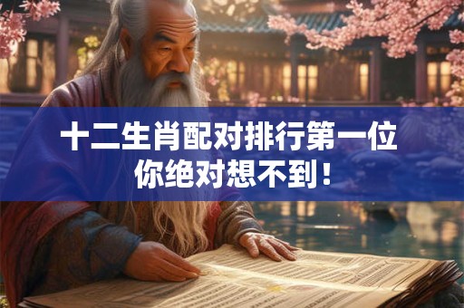 十二生肖配对排行第一位 你绝对想不到！
