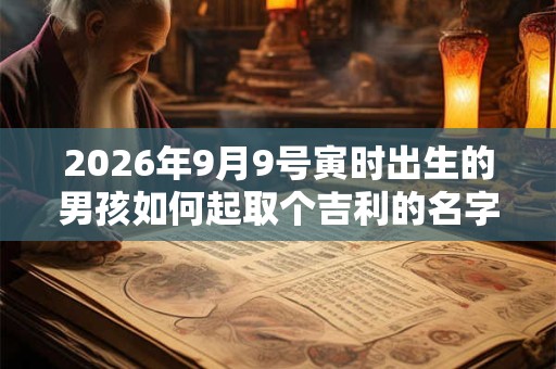 2026年9月9号寅时出生的男孩如何起取个吉利的名字和五行
