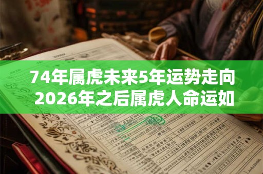 74年属虎未来5年运势走向 2026年之后属虎人命运如何