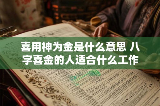 喜用神为金是什么意思 八字喜金的人适合什么工作