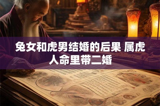 兔女和虎男结婚的后果 属虎人命里带二婚