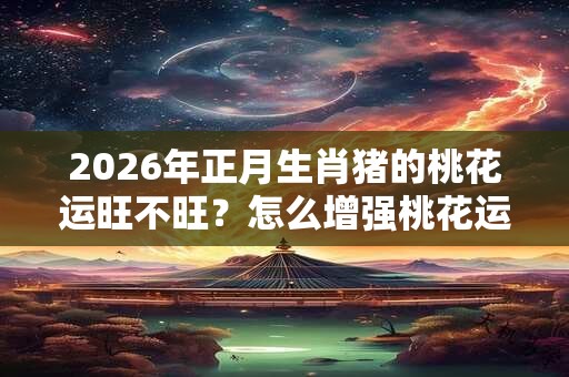 2026年正月生肖猪的桃花运旺不旺？怎么增强桃花运？