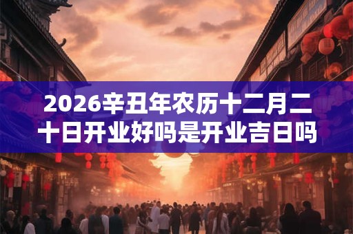 2026辛丑年农历十二月二十日开业好吗是开业吉日吗？