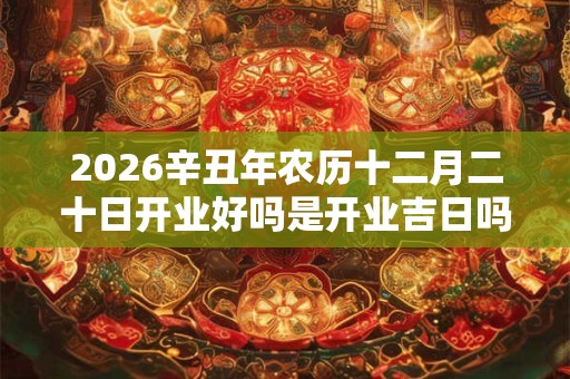 2026辛丑年农历十二月二十日开业好吗是开业吉日吗？