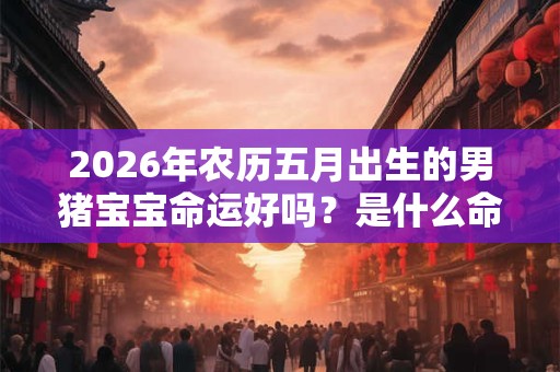 2026年农历五月出生的男猪宝宝命运好吗?是什么命? 2026年农历五月出生的男猪宝宝命运好吗?是什么命?