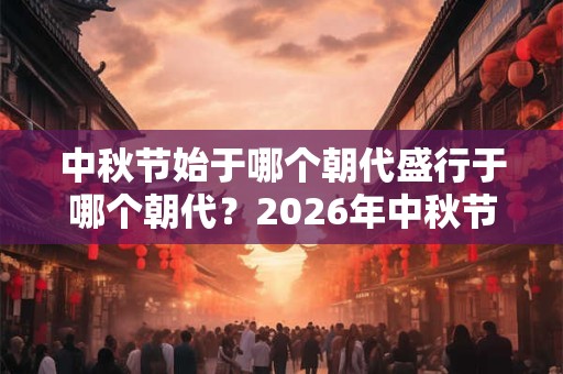 中秋节始于哪个朝代盛行于哪个朝代？2026年中秋节日子好不好？
