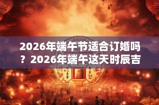 2026年端午节适合订婚吗？2026年端午这天时辰吉凶如何？