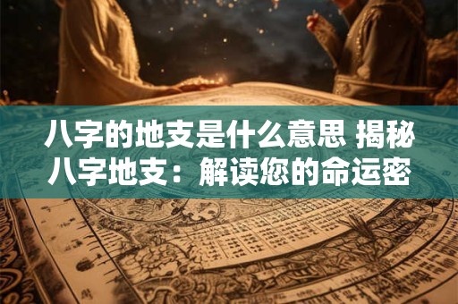 八字的地支是什么意思 揭秘八字地支：解读您的命运密码！