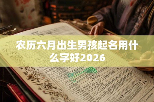 农历六月出生男孩起名用什么字好2026