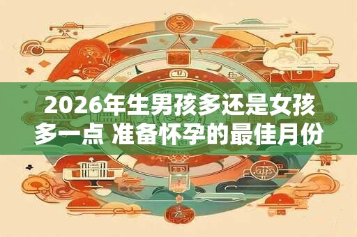 2026年生男孩多还是女孩多一点 准备怀孕的最佳月份