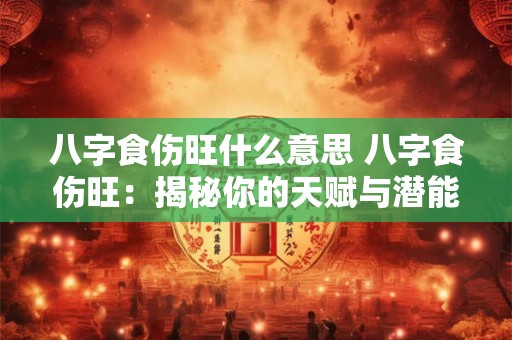 八字食伤旺什么意思 八字食伤旺：揭秘你的天赋与潜能