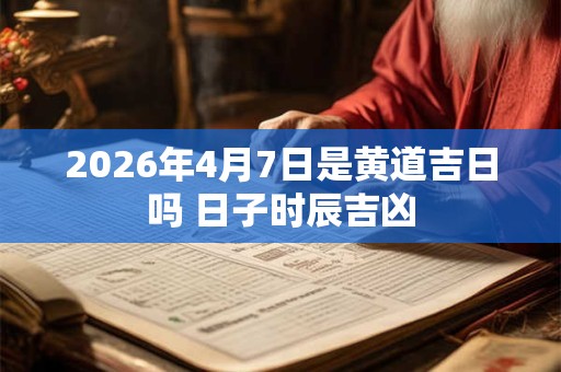 2026年4月7日是黄道吉日吗 日子时辰吉凶