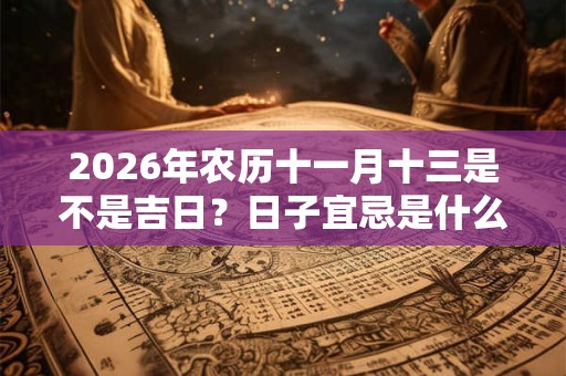 2026年农历十一月十三是不是吉日？日子宜忌是什么？