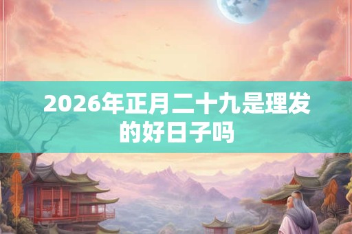 2026年正月二十九是理发的好日子吗