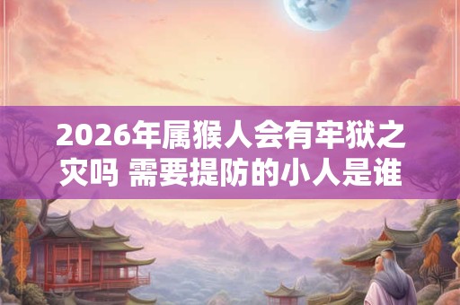 2026年属猴人会有牢狱之灾吗 需要提防的小人是谁