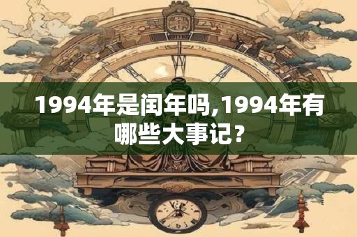 1994年是闰年吗,1994年有哪些大事记？