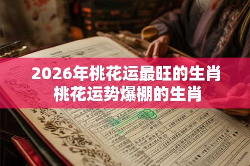 2026年桃花运最旺的生肖 桃花运势爆棚的生肖