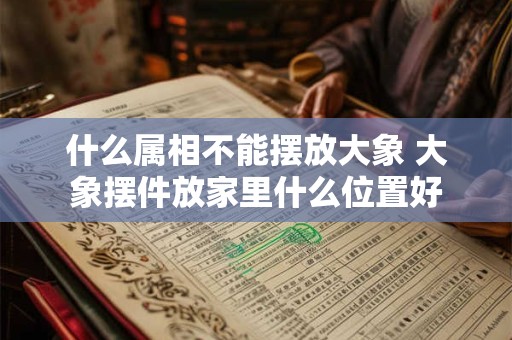 什么属相不能摆放大象 大象摆件放家里什么位置好