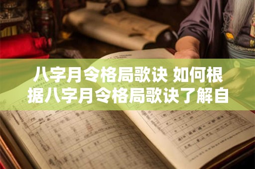 八字月令格局歌诀 如何根据八字月令格局歌诀了解自己的命运