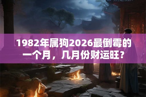 1982年属狗2026最倒霉的一个月，几月份财运旺？