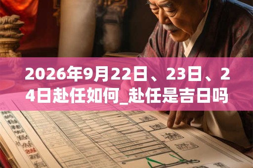 2026年9月22日、23日、24日赴任如何_赴任是吉日吗