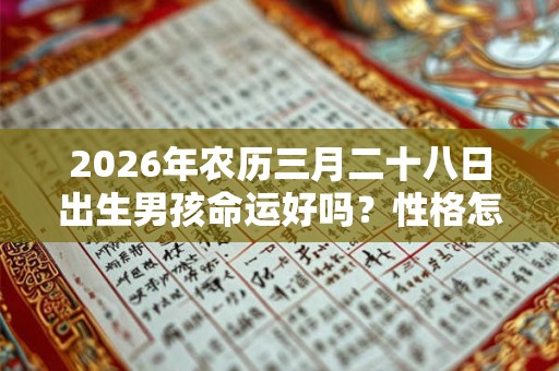 2026年农历三月二十八日出生男孩命运好吗？性格怎么样？