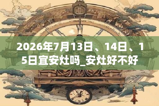 2026年7月13日、14日、15日宜安灶吗_安灶好不好