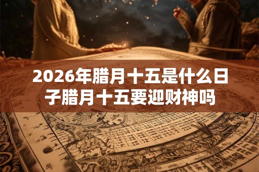 2026年腊月十五是什么日子腊月十五要迎财神吗
