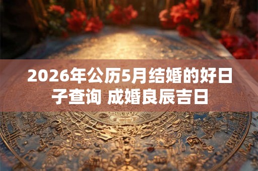 2026年公历5月结婚的好日子查询 成婚良辰吉日
