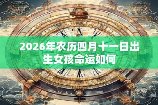 2026年农历四月十一日出生女孩命运如何