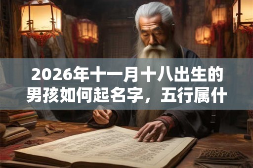 2026年十一月十八出生的男孩如何起名字，五行属什么