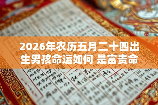 2026年农历五月二十四出生男孩命运如何 是富贵命吗
