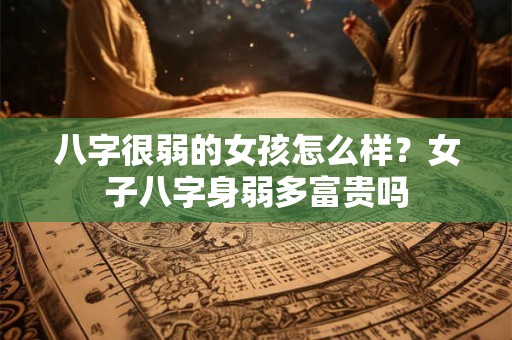 八字很弱的女孩怎么样？女子八字身弱多富贵吗