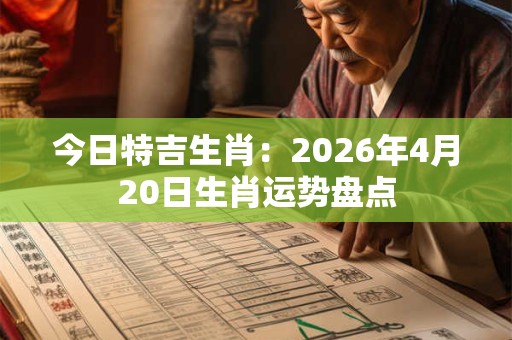 今日特吉生肖：2026年4月20日生肖运势盘点