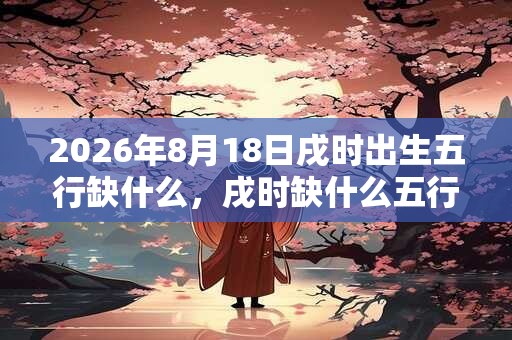 2026年8月18日戌时出生五行缺什么，戌时缺什么五行