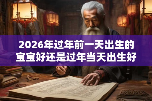 2026年过年前一天出生的宝宝好还是过年当天出生好？