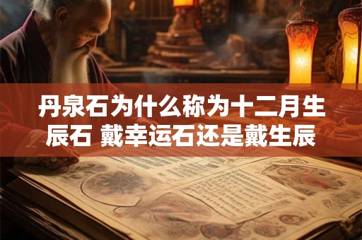 丹泉石为什么称为十二月生辰石 戴幸运石还是戴生辰石