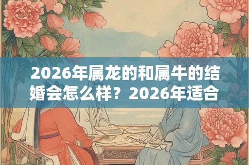 2026年属龙的和属牛的结婚会怎么样？2026年适合结婚的属相
