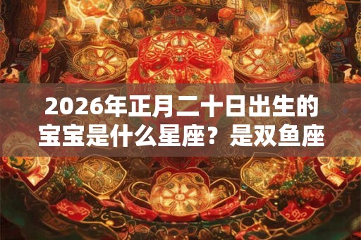 2026年正月二十日出生的宝宝是什么星座？是双鱼座吗？