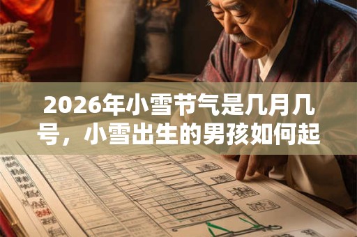 2026年小雪节气是几月几号，小雪出生的男孩如何起名字