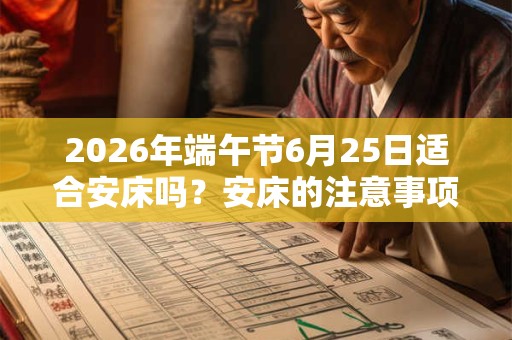 2026年端午节6月25日适合安床吗？安床的注意事项？