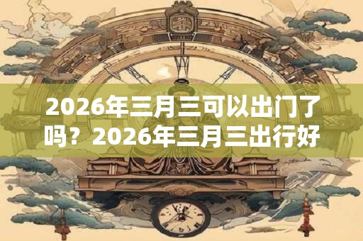 2026年三月三可以出门了吗？2026年三月三出行好不好？