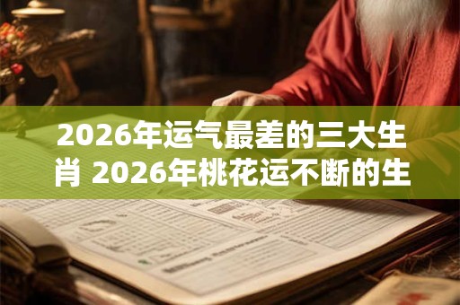 2026年运气最差的三大生肖 2026年桃花运不断的生肖女