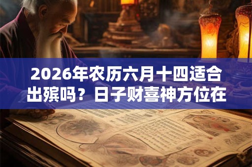 2026年农历六月十四适合出殡吗？日子财喜神方位在哪？